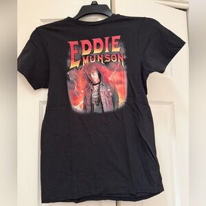 ⭐️Netflix Stranger Things Eddie Munson Black T-Shirt - Men's Small